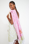 RIMBAY MELLO diamond-patterned beach fouta - 1