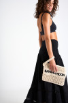 Ecru Woven Clutch ARLETO RIOOSO - 1