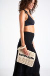 Ecru Woven Clutch ARLETO RIOOSO - 3