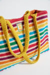 Grand sac cabas en crochet rayé multicolore YUCAIPA TOOCOLOR - 3