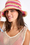 CAMBRIA LOMALIND gehaakte roze bucket hat - 4