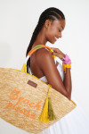 Sac de plage cabas en paille JOY PALMDALE