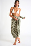 PACO SARONG long green tie-around sarong