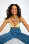 Ketting met hangers oranje BIGRUB CHOCKER - 3