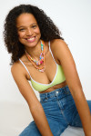 Ketting met hangers oranje BIGRUB CHOCKER - 5