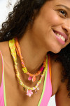 Collana con ciondoli gialla BIGRUB CHOCKER - 3