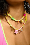 Collana con ciondoli gialla BIGRUB CHOCKER - 6