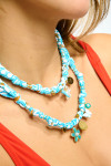 Collier à breloques turquoise BIGRUB CHOCKER - 3