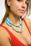 Collier à breloques turquoise BIGRUB CHOCKER - 4