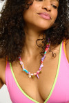 Ketting met hangers lila BIGRUB CHOCKER - 1