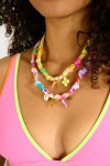 Ketting met hangers lila BIGRUB CHOCKER - 5