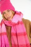 BLISS SAGUENAY Sjaal roze - 2