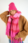 BLISS SAGUENAY Sjaal roze - 4