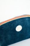 GRAPHITE LEYLAK cobalt blue velvet pouch - 3