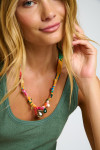 Orange Pendant Necklace BIGRUB CHOCKER - 1