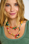 Orange Pendant Necklace BIGRUB CHOCKER - 14
