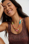 Pink Pendant Necklace BIGRUB CHOCKER - 1