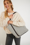 STRIPED DECKHAND Striped tote bag - 2