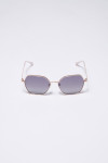 Lunettes de soleil papillonnantes beiges - BM190P03