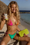 RISSUN SAQIBAY lime-green pouch - 1
