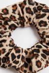 CHOUCHOU SAVARI leopard lycra scrunchie