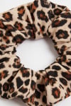 CHOUCHOU SAVARI leopard lycra scrunchie