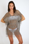 Tunica in crochet kaki ELLIE DREAMLAND - 4