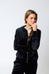 FRESCO SEALAKE black velvet jacket