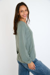 Blouse manches longues kaki OLIMPO SARABETH