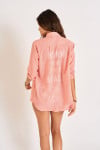 GARY ADILSON coral beachwear tunic