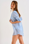 GARY ADILSON blue beachwear tunic