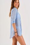 GARY ADILSON blue beachwear tunic