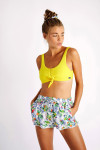 LIO SUNRIB & BENTA SUNRIB geel geribde bikini