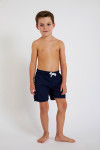 M AIR BASTOU Children's plain navy blue swim shorts - 2