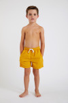 M AIR BASTOU Children's plain yellow swim shorts