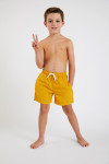 M AIR BASTOU Children's plain yellow swim shorts