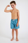 M AIR BASTOU Children's plain blue swim shorts