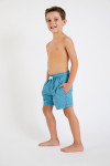 M AIR BASTOU Children's plain blue swim shorts