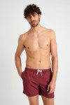 Manly Bastou men's burgundy swim trunks