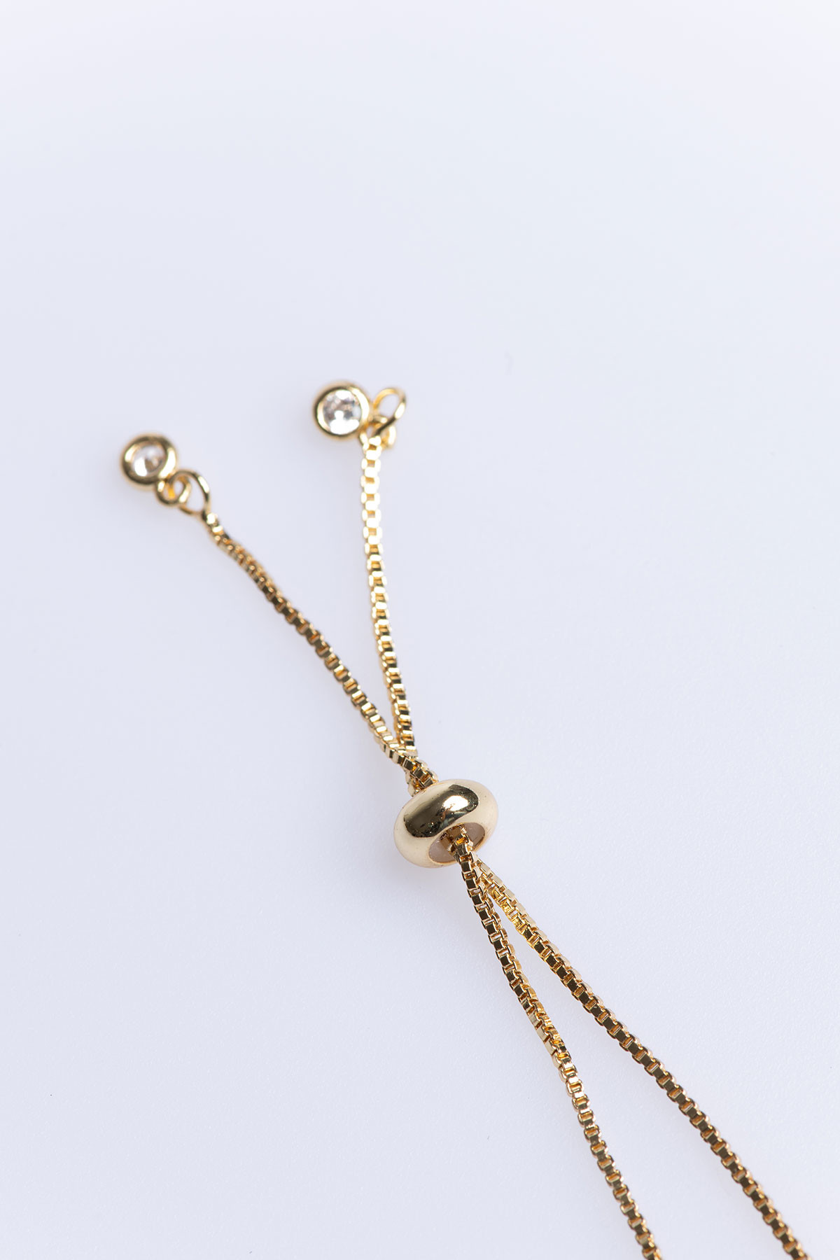 Salty Cali® Sparkle soft gold-plated moon bracelet - 4