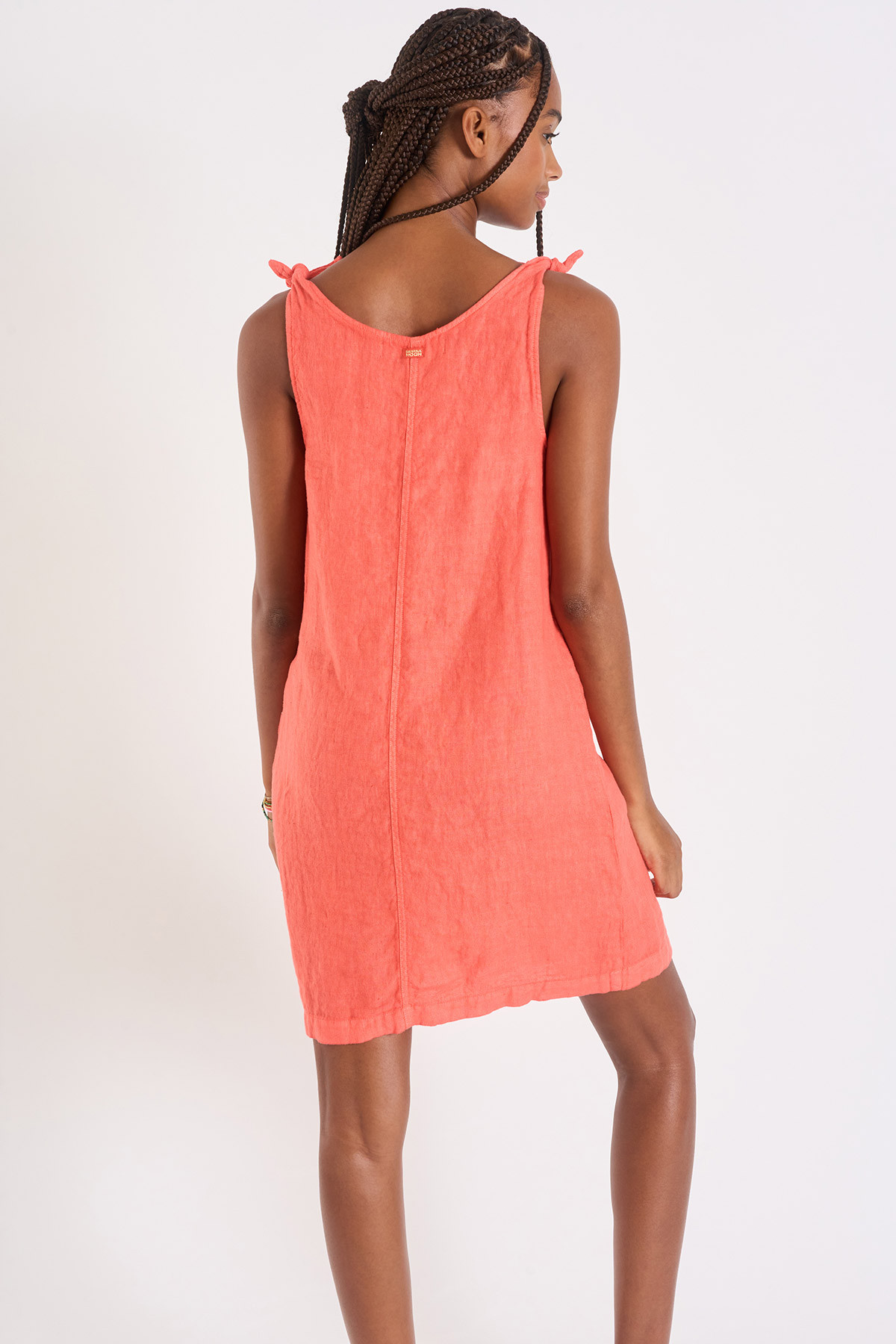 Medway Hawston orange linen dress - 1