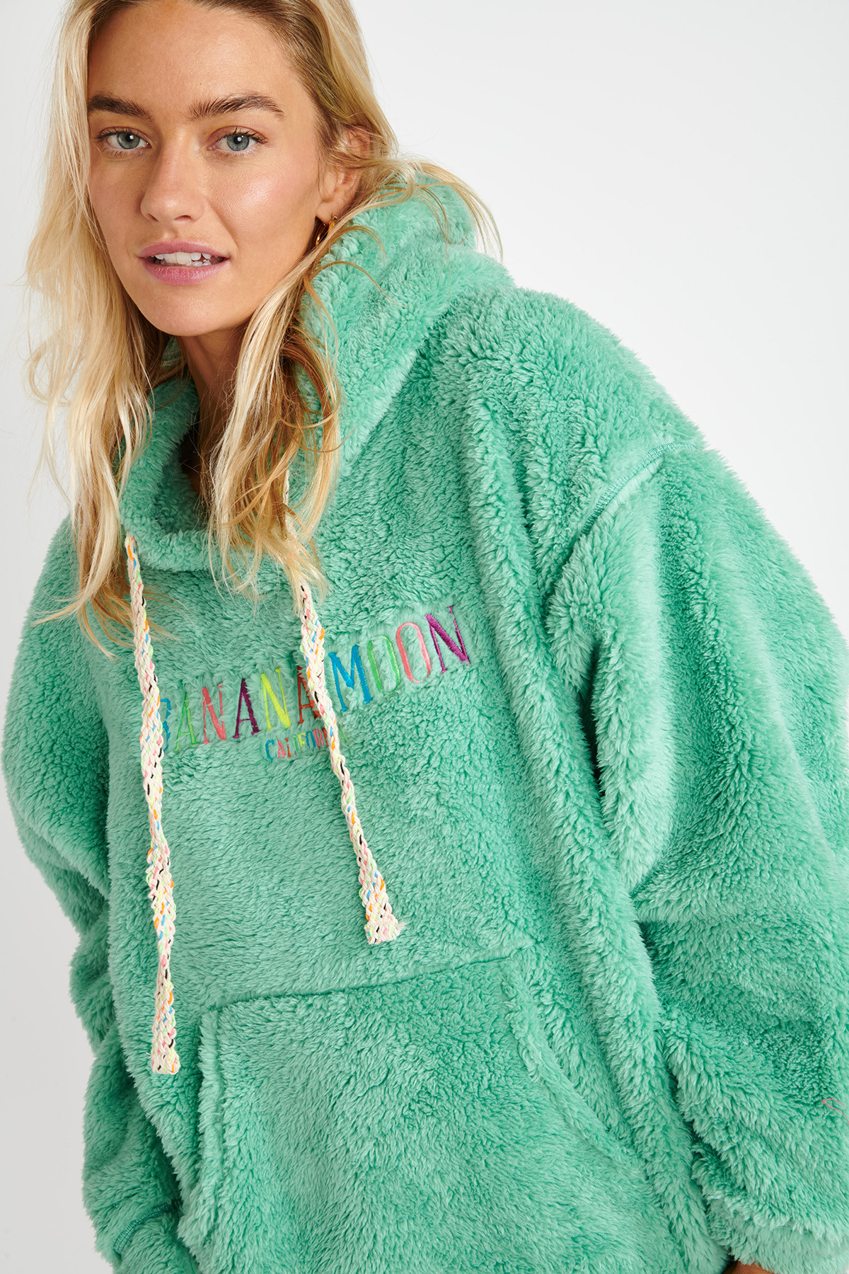 Oversized fleece sweatshirt groen BRADLEY YAMASKA - 4