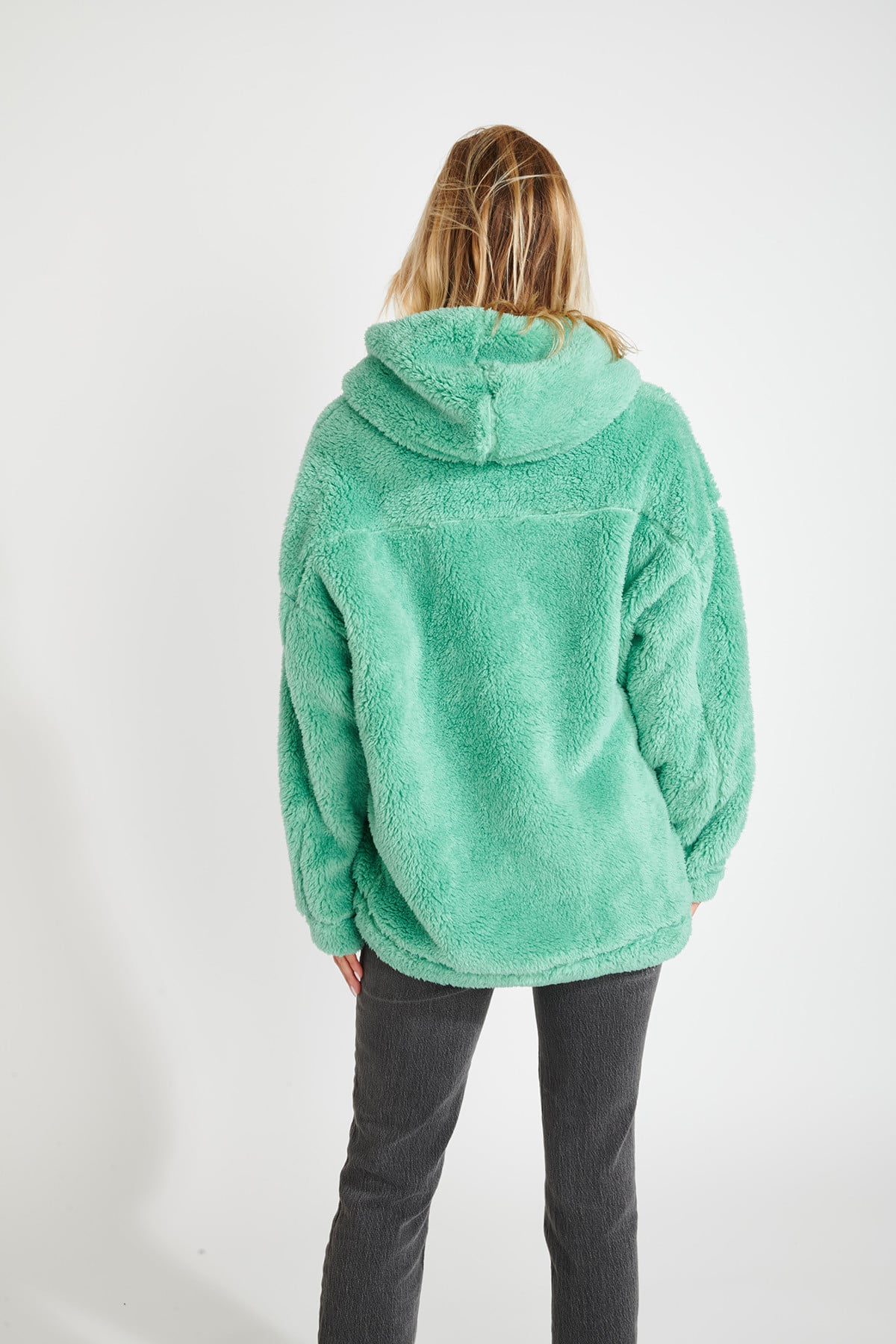 Oversized fleece sweatshirt groen BRADLEY YAMASKA - 1