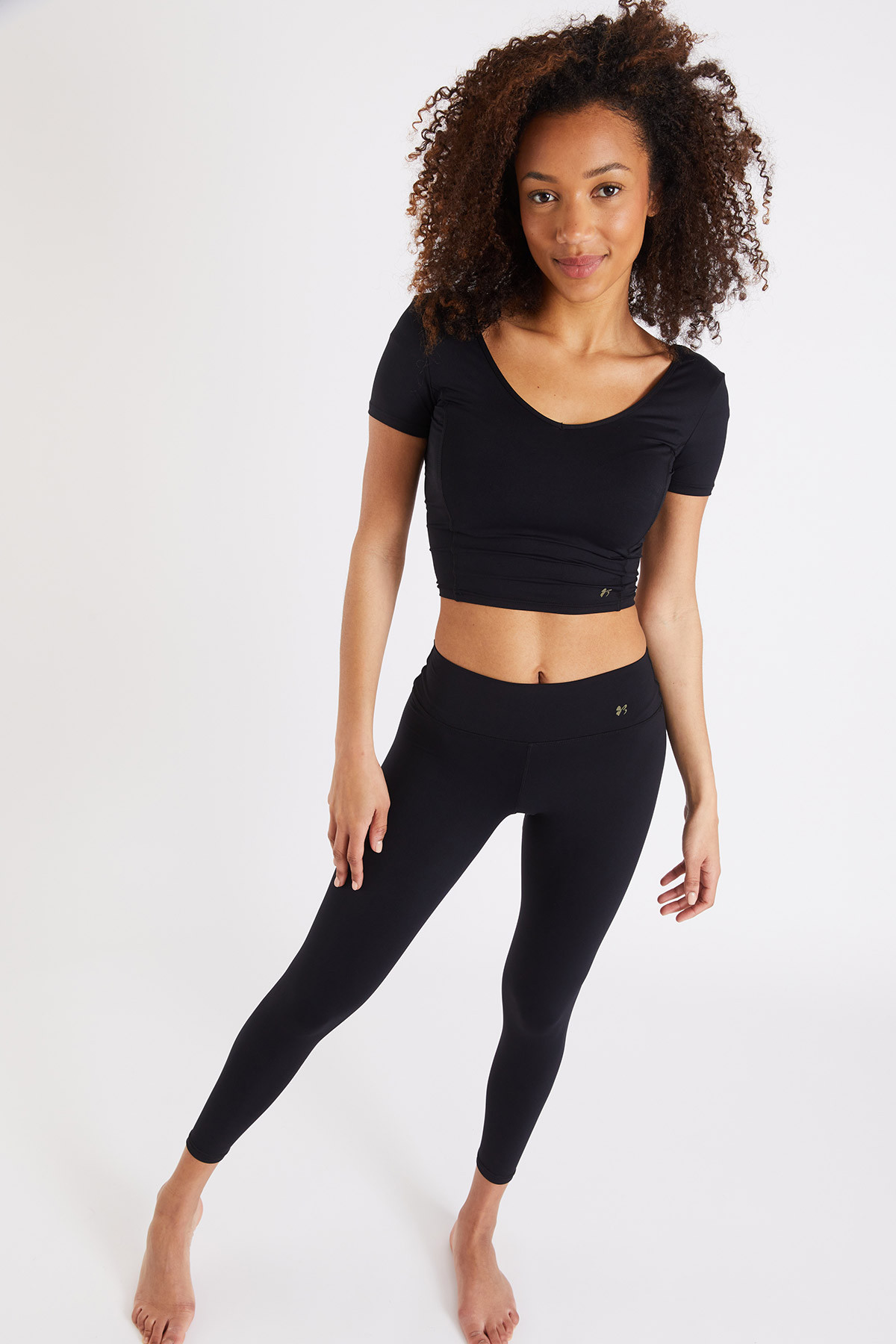 T-shirt de sport noir pour femme Mantra Wellness - 2