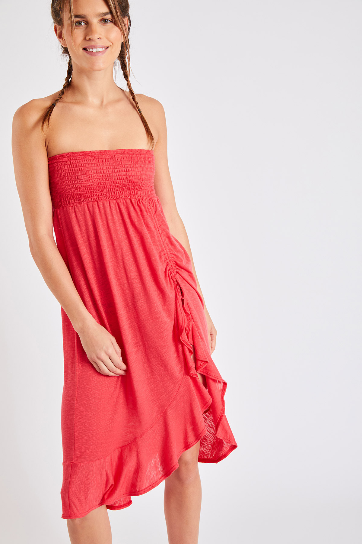 Kailua Caraiva red convertible mid-length skirt - 3
