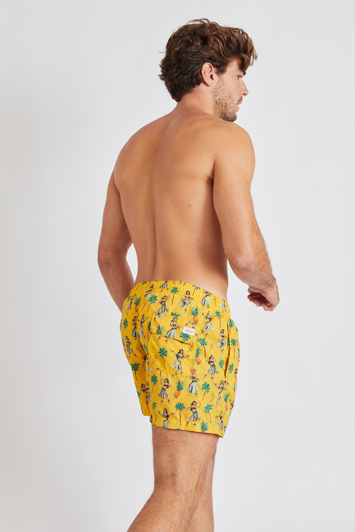 Ruben Vaianaemen men's swimsuit in yellow - 4