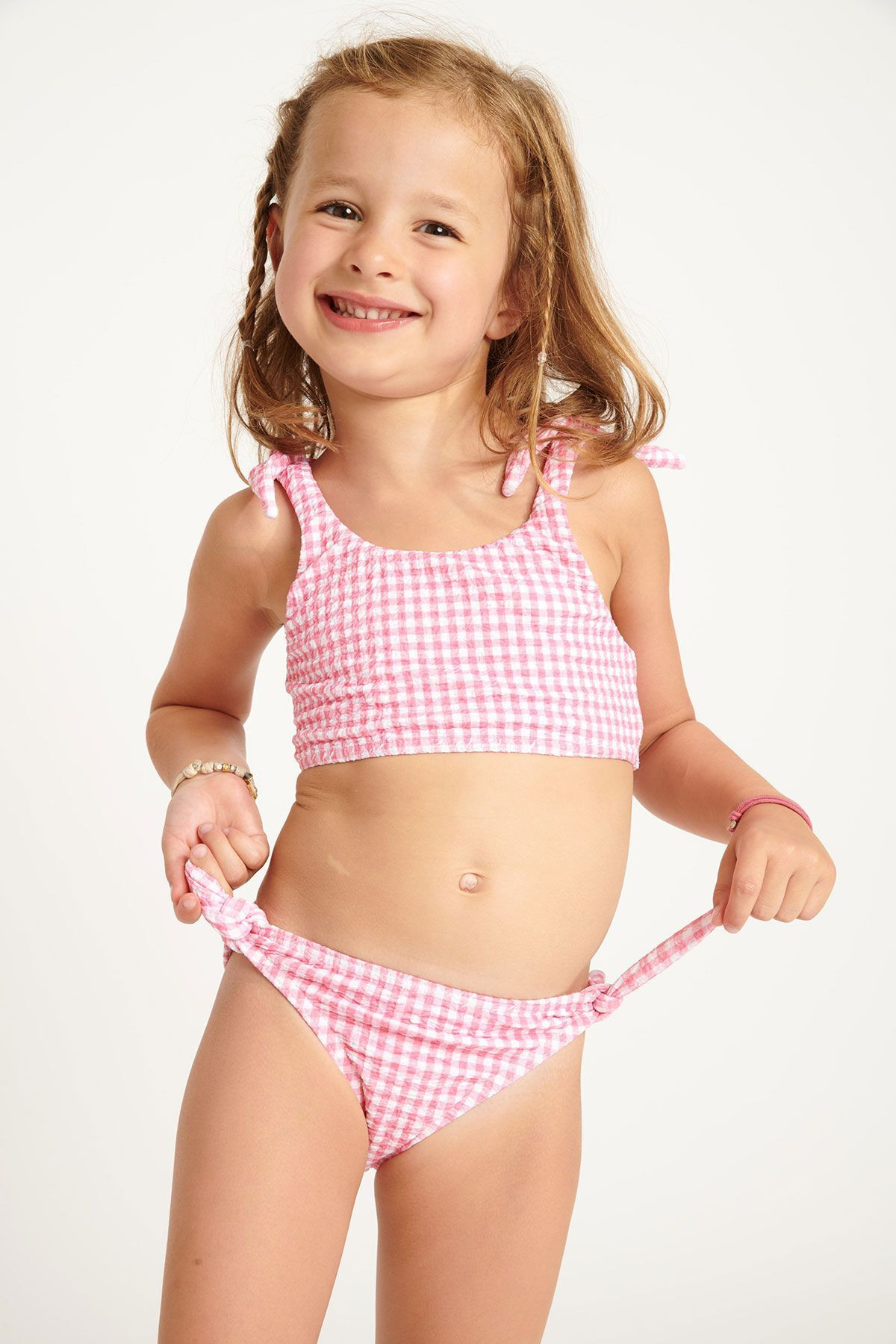 Bikini rosa para niña Mini Peanuts Retro - 0