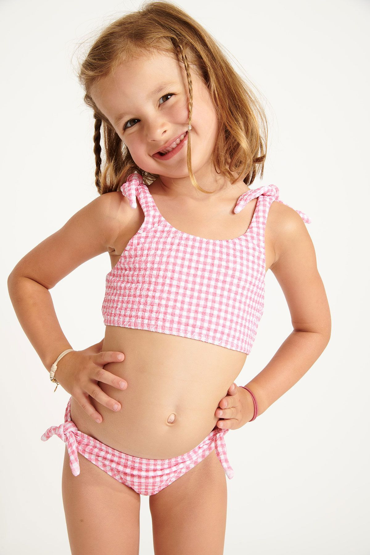 Bikini rosa para niña Mini Peanuts Retro - 4