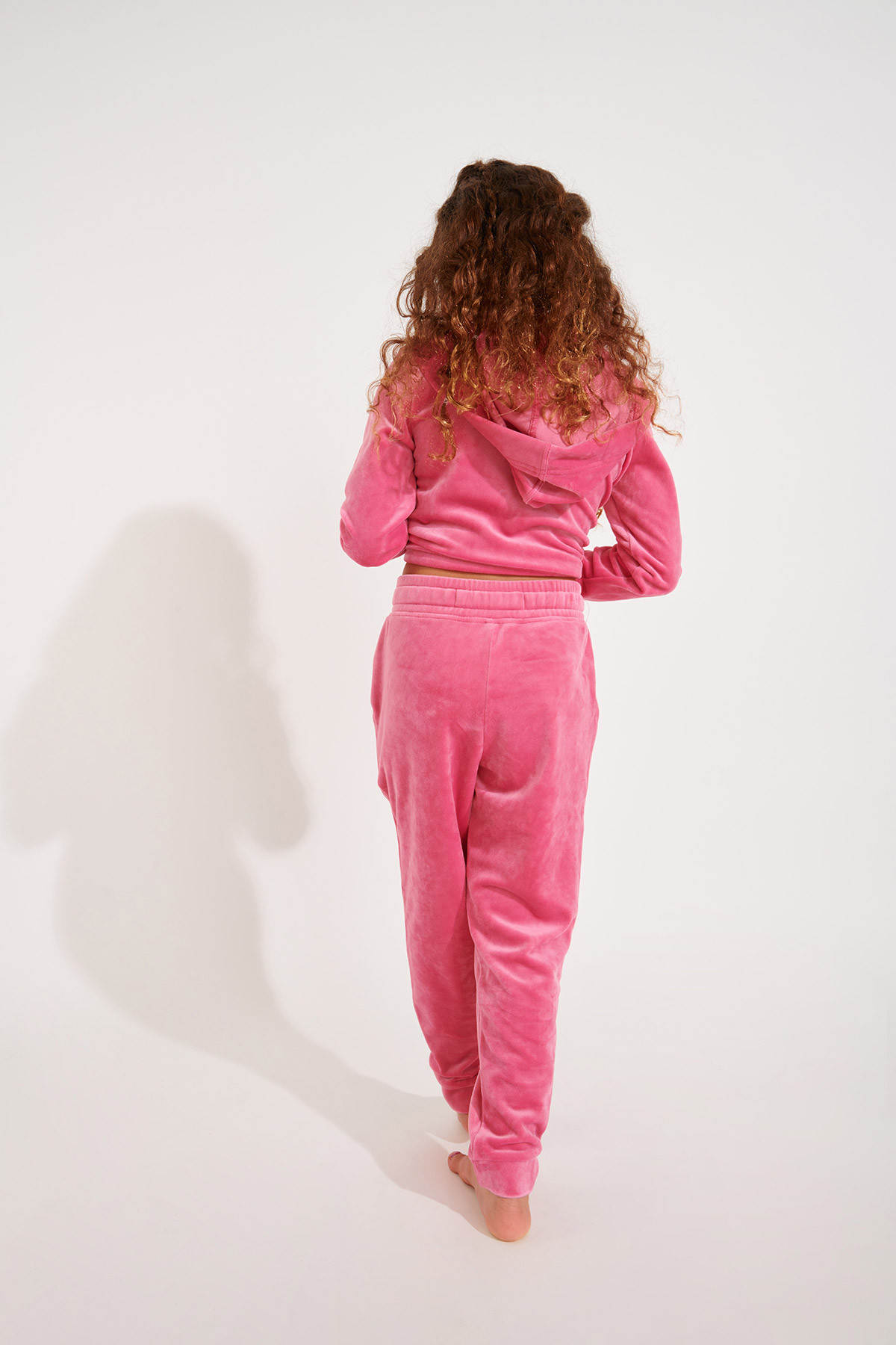 Giacca da jogging in velluto rosa per ragazze Mini Adaline Sealake - 1
