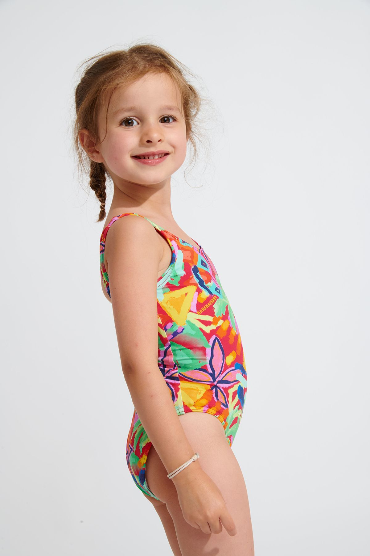 Maillot de bain 1 pièce imprimé rouge fille M BALOO KAILEIA 
